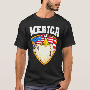 Camiseta Merica Eagle Patriótico Cuarto De Julio American F