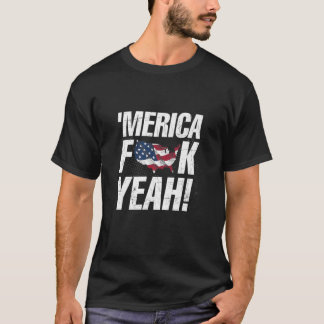 Camiseta Merica F Yeah - Día de la Independencia Premium