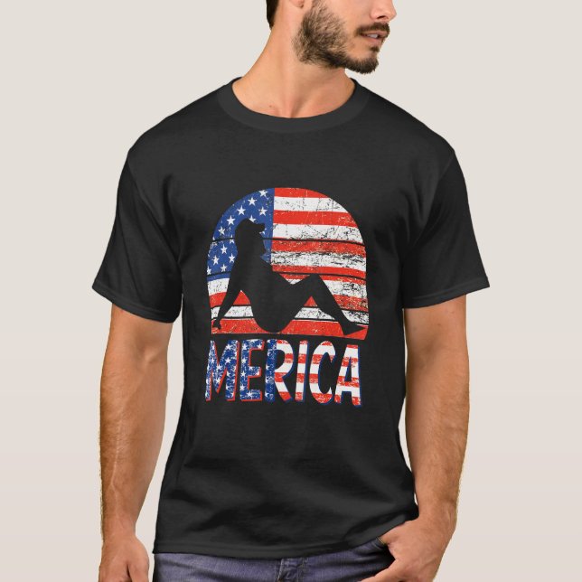 Camiseta Merica Fiesta de grasa bebe tés de Chiste para adu (Anverso)