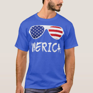 Camiseta Merica Gafas de Sol Patriótico 4 de Julio