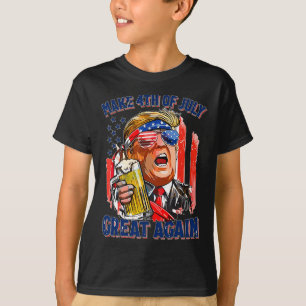 Camiseta Merica Hacer El 4 De Julio Grande De Nuevo Hombres