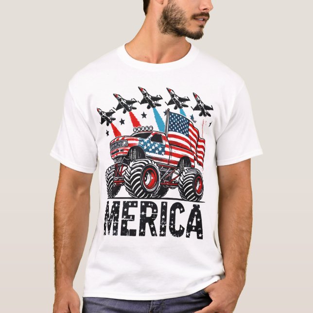 Camiseta Merica Monster Truck (Anverso)