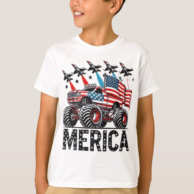 Camiseta Merica Monster Truck (Anverso)