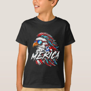 Camiseta Merica Mullet Eagle Gracioso 4 De Julio