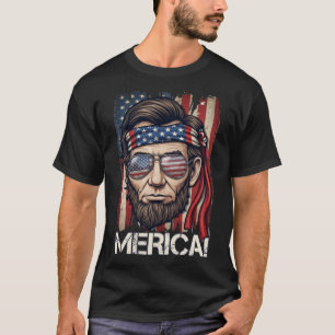 Camiseta ¡Merica! Patriótico Abraham Lincoln