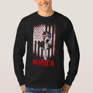 Camiseta Merica Pitbull Dog Bandera Estadounidense 4 De Jul