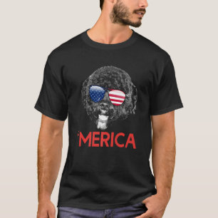 Camiseta Merica Portuguesa Perro De Agua Bandera Estadounid