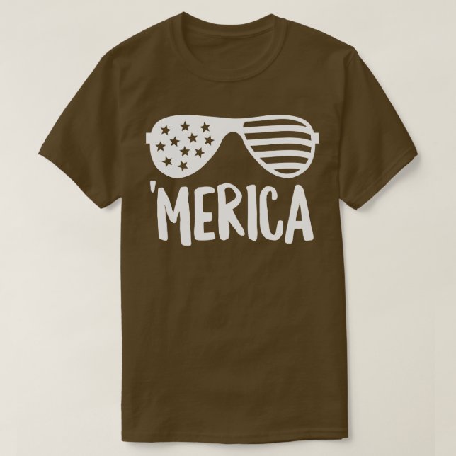 Camiseta Merica Shades White (Diseño del anverso)