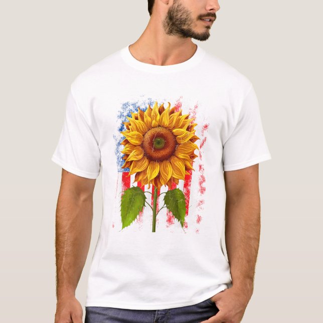 Camiseta Merica Sunflower American (Anverso)