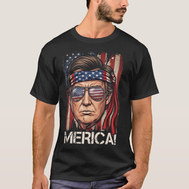 Camiseta ¡Merica Trump!  (Anverso)