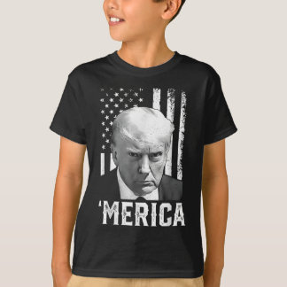 Camiseta Merica Trump Feliz 4 De Julio Bandera Norteamerica