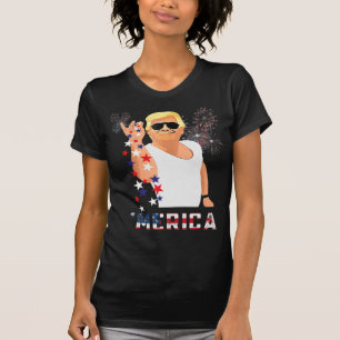 Camiseta Merica Trump se viste con Don Borracho Donald Borr
