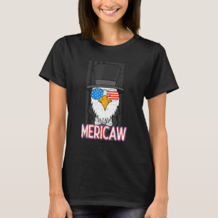 Camiseta Mericaw Bald Eagle 4 De Julio Lincoln American Fl