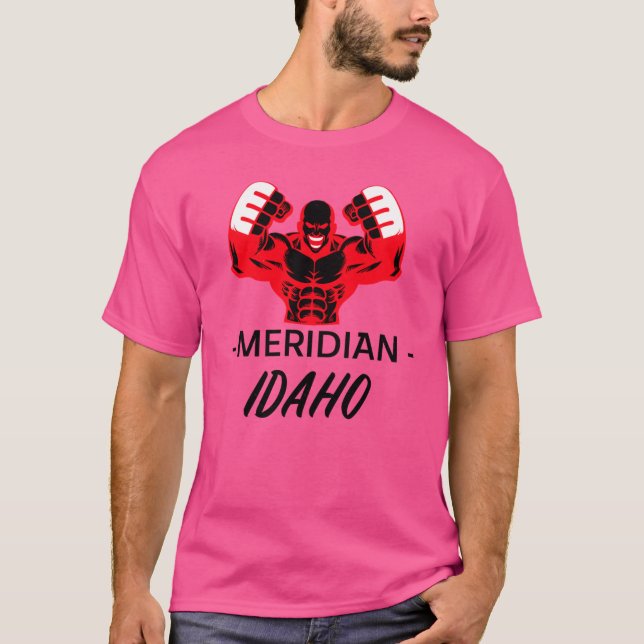 Camiseta MERIDIAN IDAHO MMA FIGHTER Oversized (Anverso)