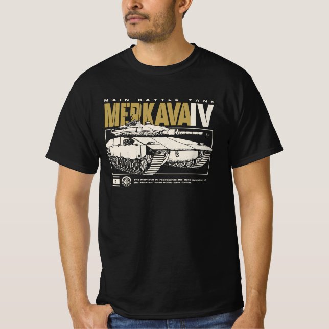 Camiseta Merkava 4 - Israeli Tank (Anverso)