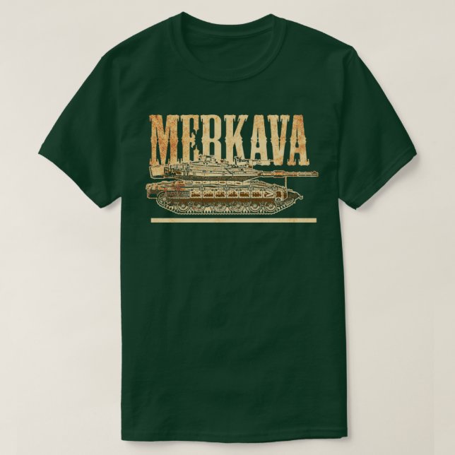 Camiseta Merkava Tank Israel (Diseño del anverso)