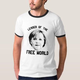 Camiseta Merkel es el líder del mundo libre - - -