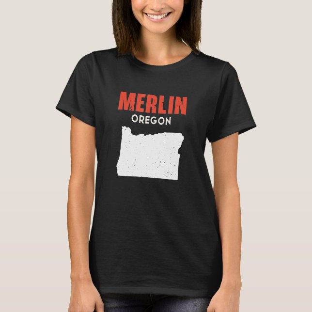 Camiseta Merlin Oregon USA State America Travel Oregonian (Anverso)