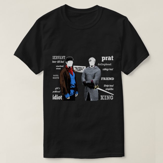 Camiseta Merlin y Arthur Titles (Diseño del anverso)