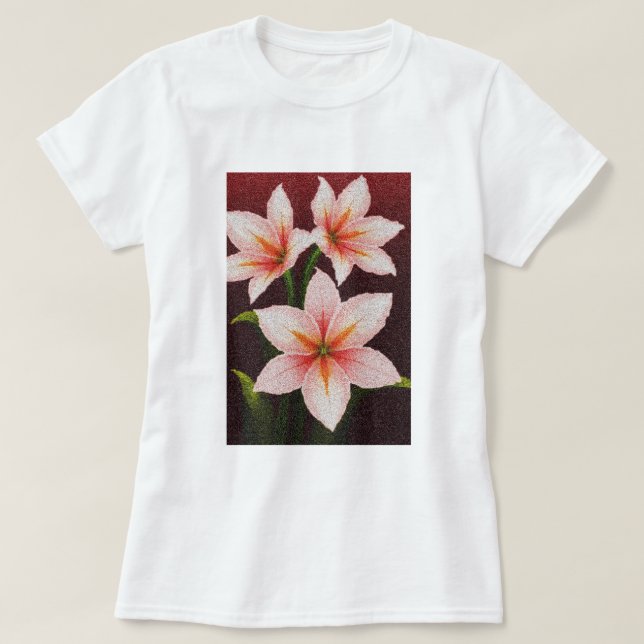 Camiseta Merlot Radiance Lily (Diseño del anverso)