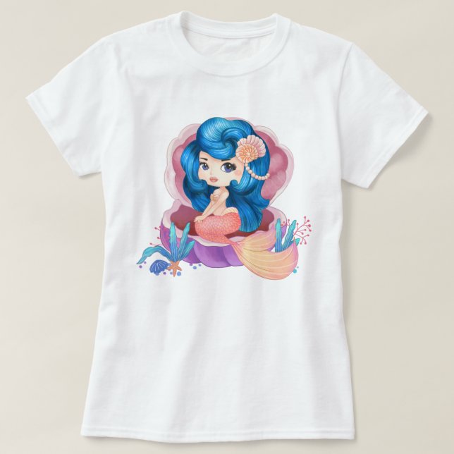 Camiseta Mermaid (Diseño del anverso)