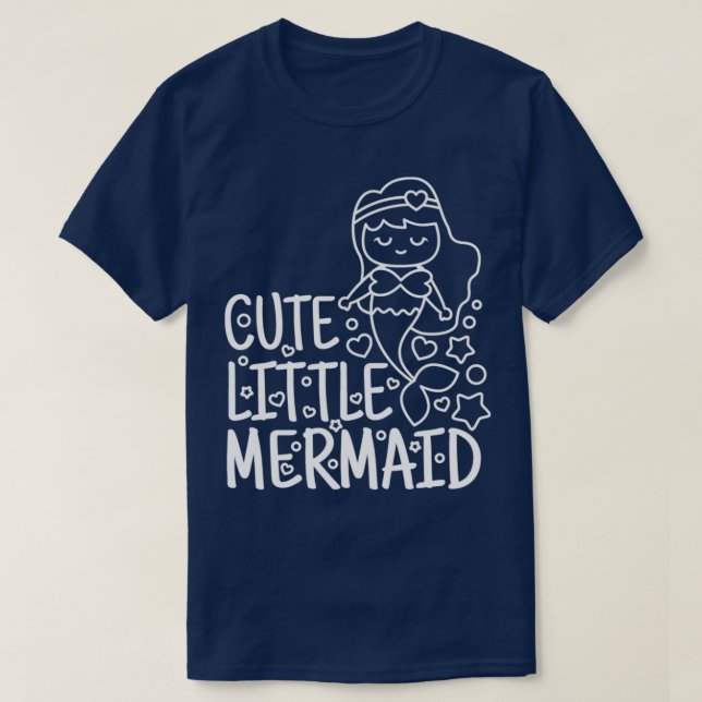 Camiseta Mermaid Cute Little Mermaid 1 (Diseño del anverso)