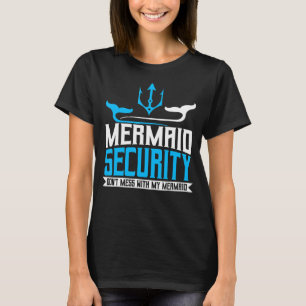 Camiseta Mermaid Daddy Merdad Dad Dad Papa Merman Cumpleaño