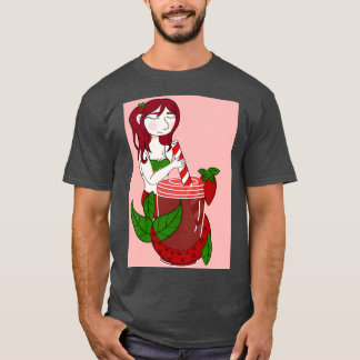 Camiseta Mermaid de té helado de fresa