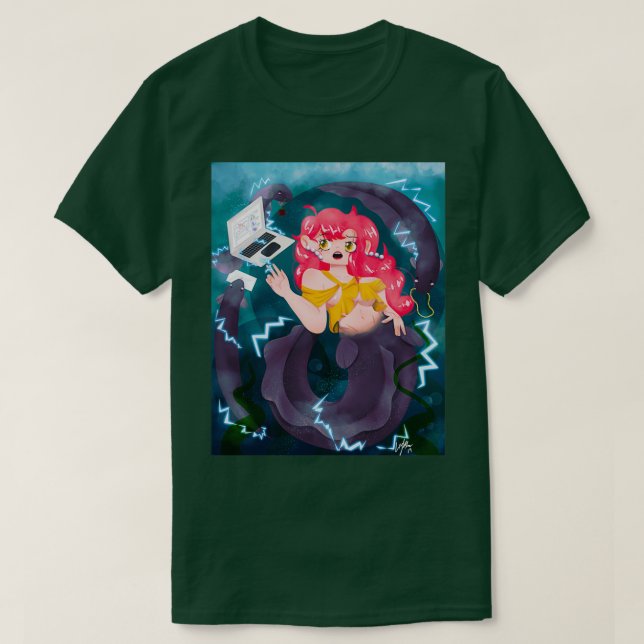 Camiseta Mermaid Electric Eel (Diseño del anverso)