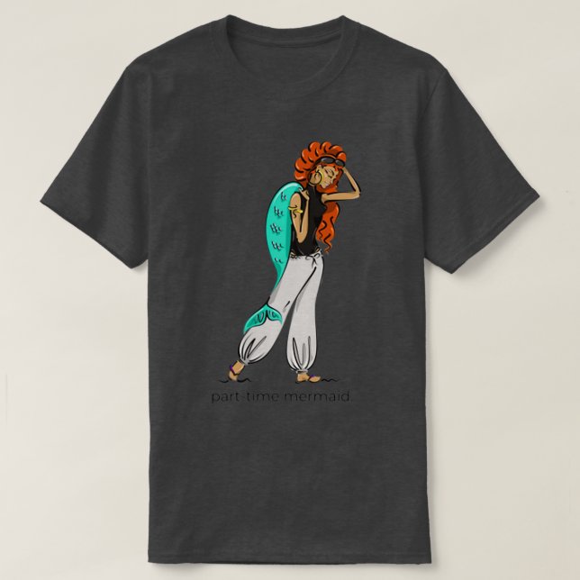 Camiseta Mermaid en tiempo de fiesta (Diseño del anverso)