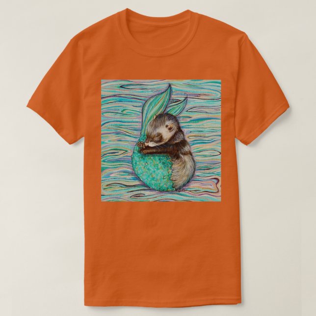 Camiseta Mermaid ferret (Diseño del anverso)