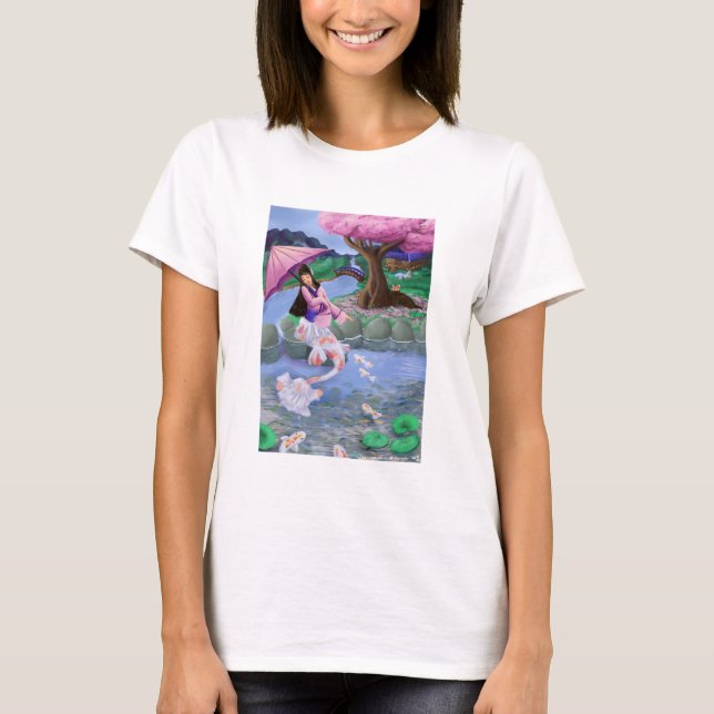 Camiseta Mermaid Koi landscape (Anverso)