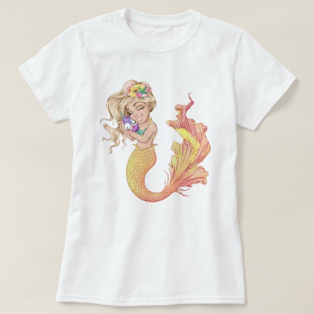 Camiseta Mermaid Life (Diseño del anverso)
