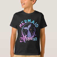 Mermaid Mama Seashell Birday Women Ocean Matchin