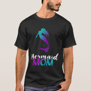 Camiseta Mermaid Mom Underwater Clamshell Hermoso Acuático