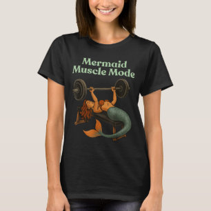 Camiseta Mermaid Muscle Mode - Gimnasio Fitness Ej