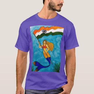 Camiseta Mermaid pateriótico
