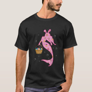 Camiseta Mermaid Rabbit Bunny Easter Huevo caza Mermaid Eas