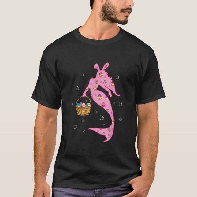Camiseta Mermaid Rabbit Bunny Easter Huevo caza Mermaid Eas (Anverso)