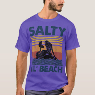Camiseta Mermaid Salty Lil' Beach Vintage Funny T-Shirt
