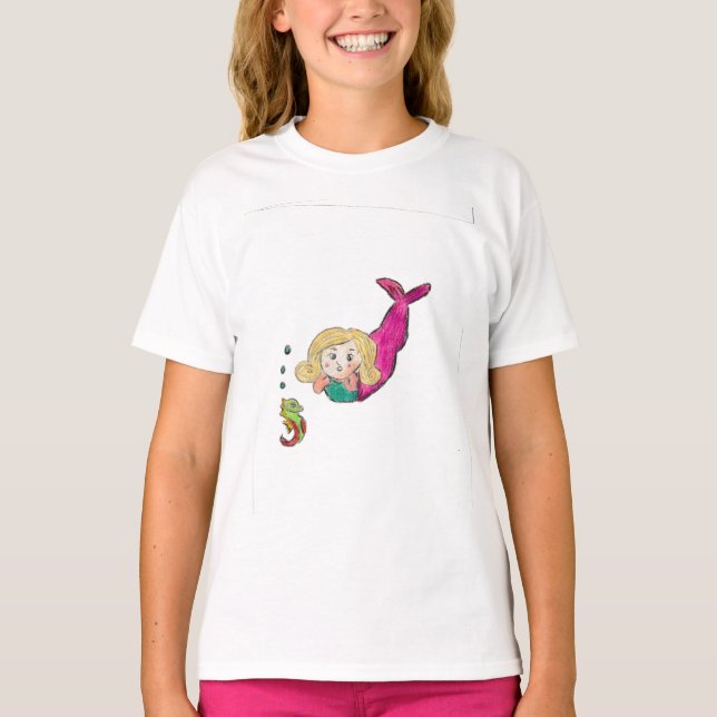 Camiseta Mermaid Seahorse (Anverso)