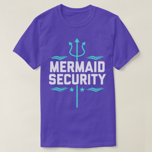 Camiseta Mermaid Security Birthday Gift Swimmer (Diseño del anverso)