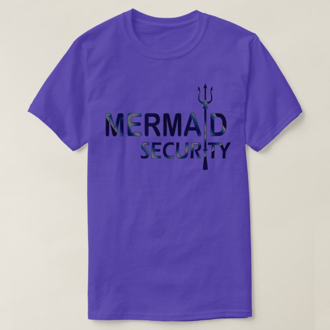 Camiseta Mermaid Security Funny Swimming Gift TShirt Classi (Diseño del anverso)