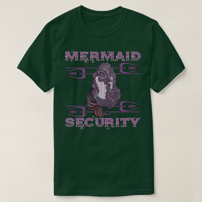 Camiseta Mermaid Security purple (Diseño del anverso)