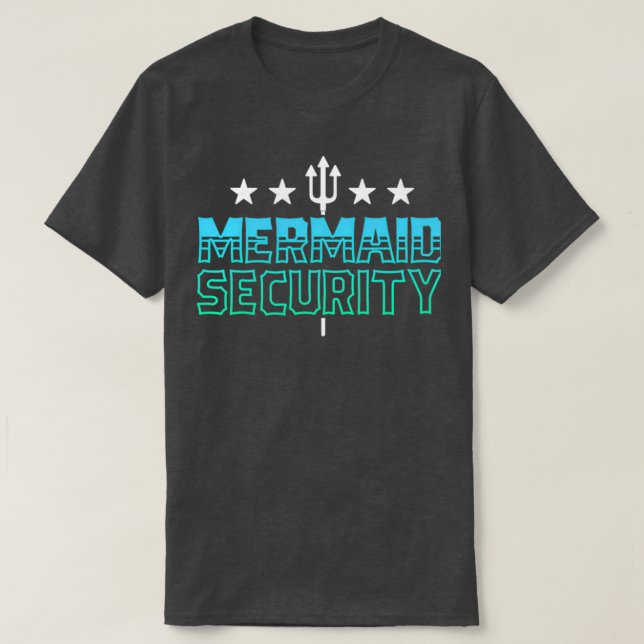 Camiseta Mermaid Security Shirt Swim Team Gift Swimmer Swim (Diseño del anverso)