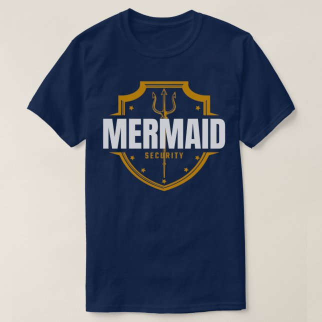 Camiseta Mermaid Securitymermaid salvavidas cumpleaños de s (Diseño del anverso)