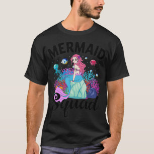 Camiseta Mermaid Squad Cute Family Matching Set Summer Desi