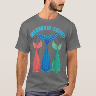 Camiseta Mermaid Tail Fairytale Mermaid Squad Fantasy Merma
