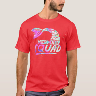 Camiseta Mermaid Tail Fantasy Mermaid Squad submarino Merma