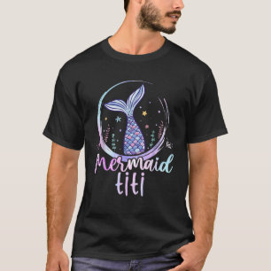 Camiseta Mermaid Titi Tee Birthday Mermaid Women Beach Merm